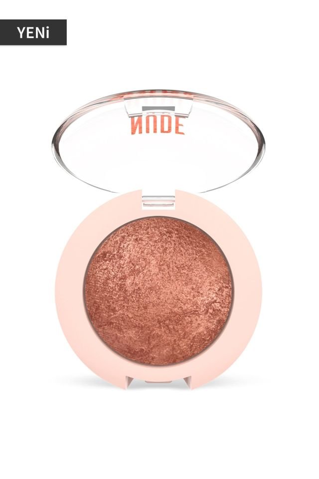 Luminous Terracotta Eyeshadow - Nude Look Pearl Baked Eyeshadow No:02 Rosy Bron