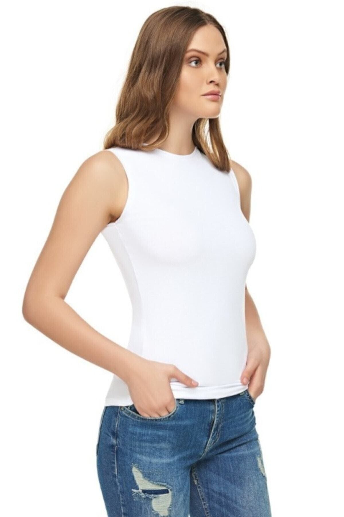 AdaEfsun Zero Sleeve Elastane Crew Neck Singlet/Body