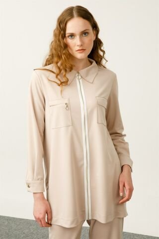 Ghisa Top Pocket Tunic Trousers Set TAŞ