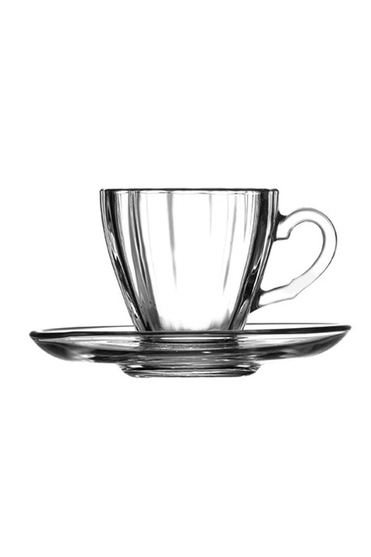 Diamond Glass Turkish Coffee Cup Set 12 Pieces