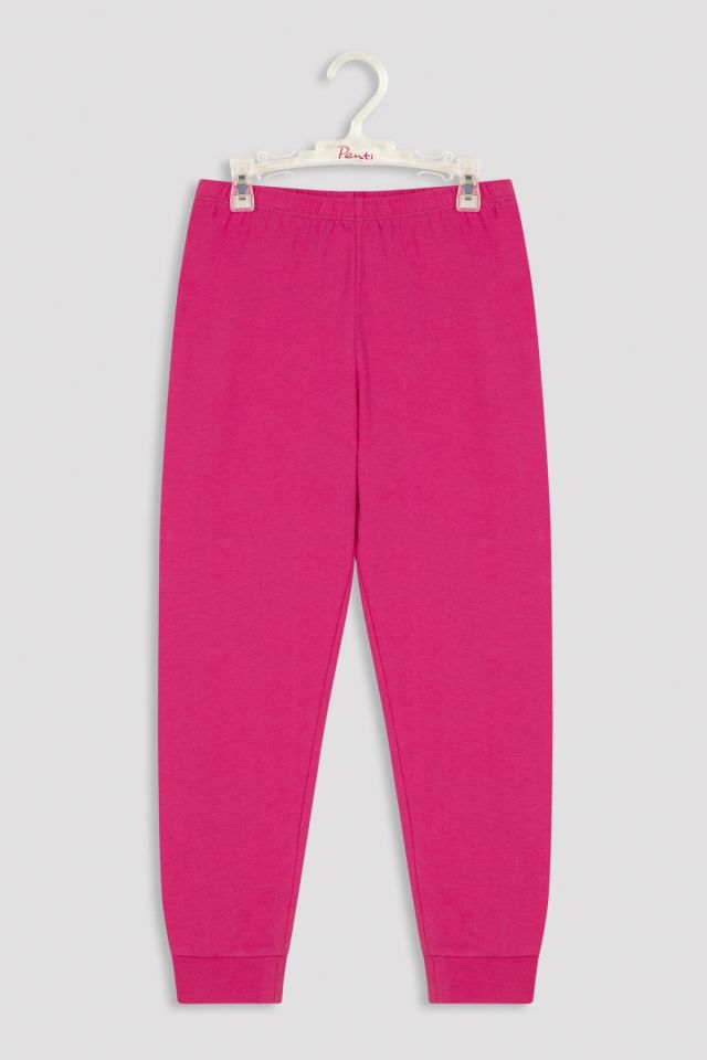 Çok Renkli Kız Çocuk Cosy Bear 2li Pijama Takımı
