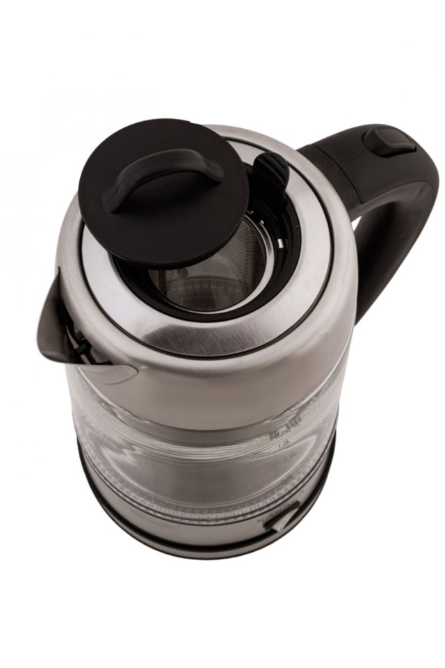 Kettle Glass with Led Lights Herbal Tea Maker / Kettle İnox 2202