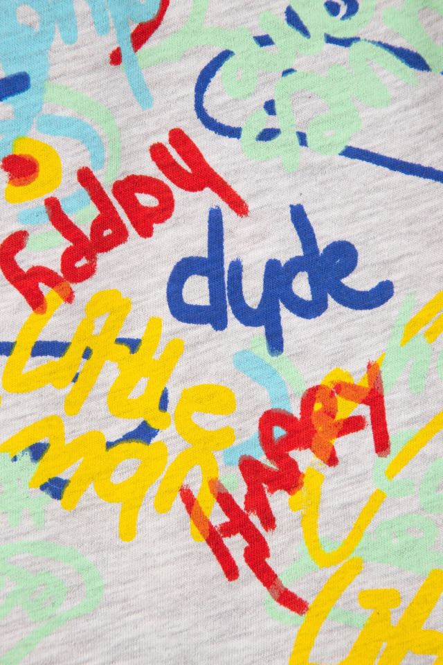 Çok Renkli Graffiti 2li Pijama Takımı