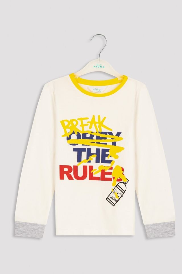 Çok Renkli Graffiti 2li Pijama Takımı