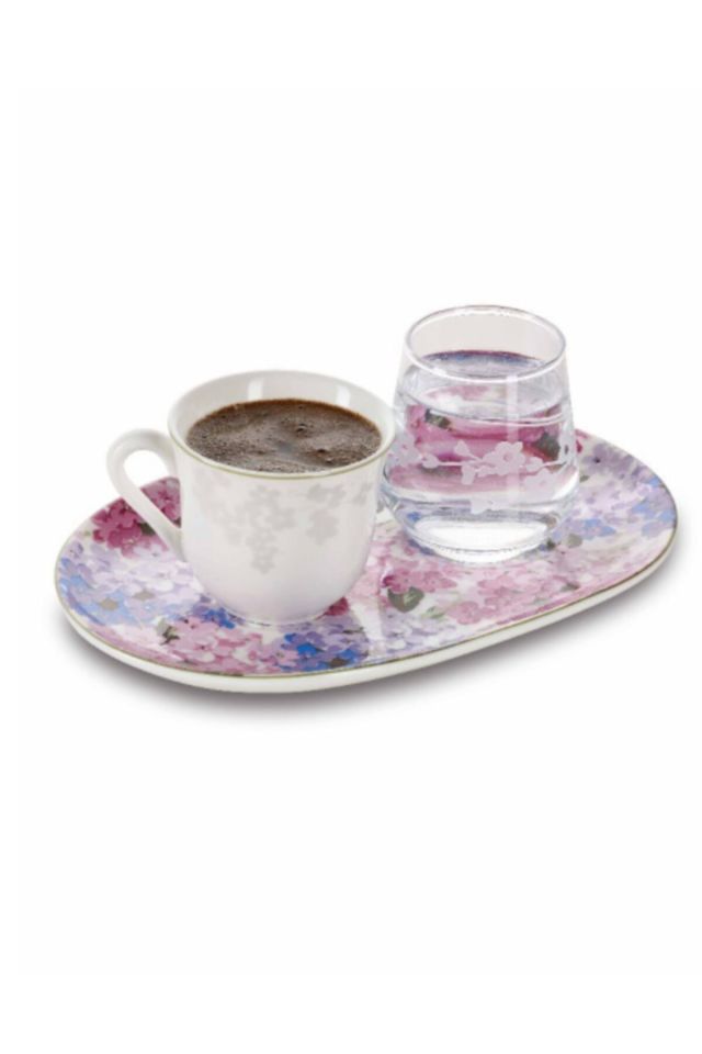 2 Takım Türk Kahvesi Fincan Ve Bardağı