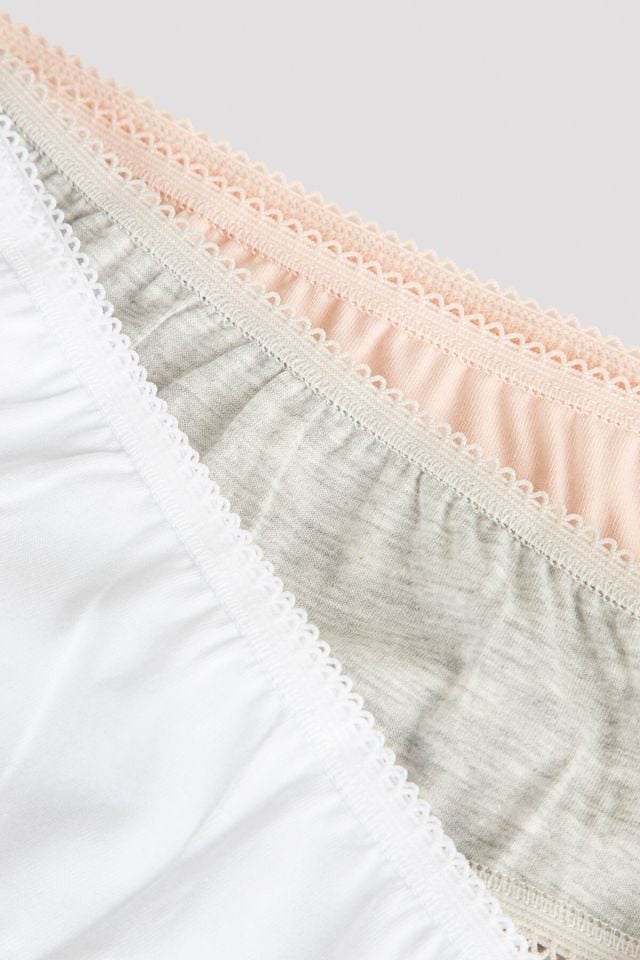 Kız Çocuk Soft Basic 3lü Slip Külot