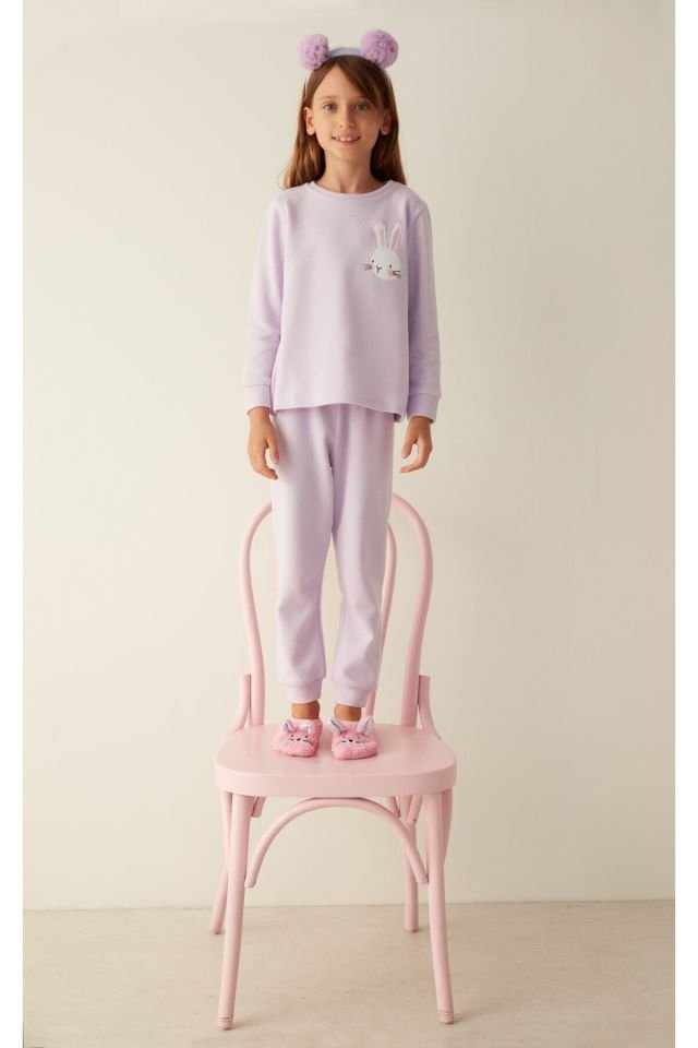 Girls Lila Pijama Takımı