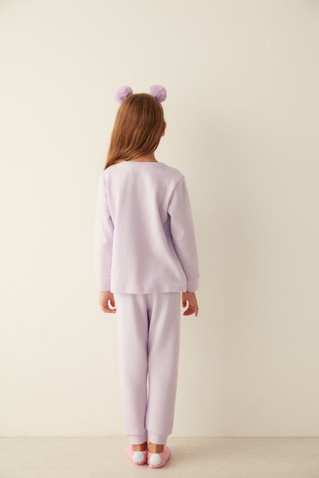 Girls Lila Pijama Takımı