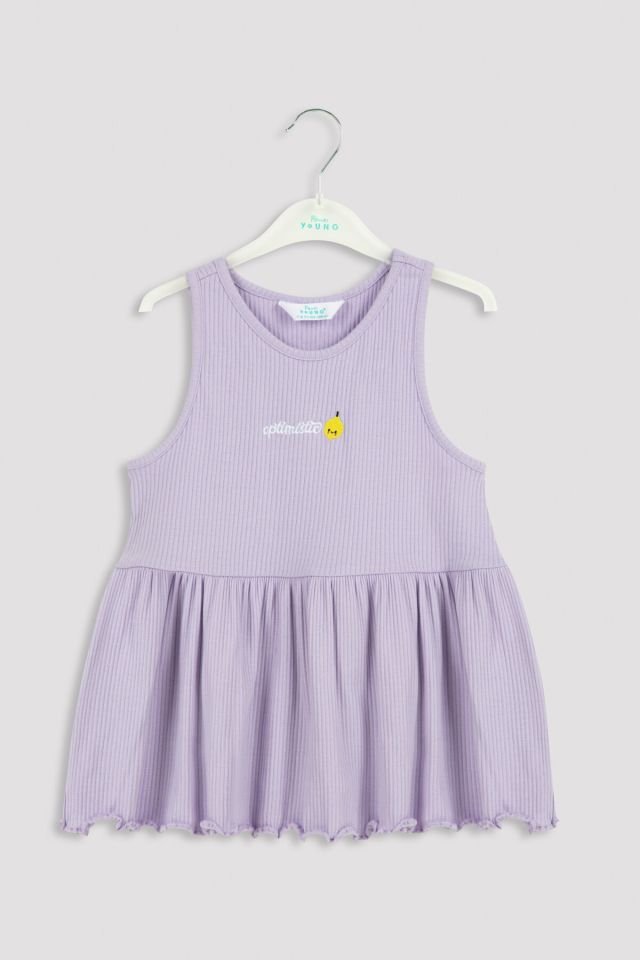 Lila Kız Çocuk Lilac Frill 2li Pijama Takımı