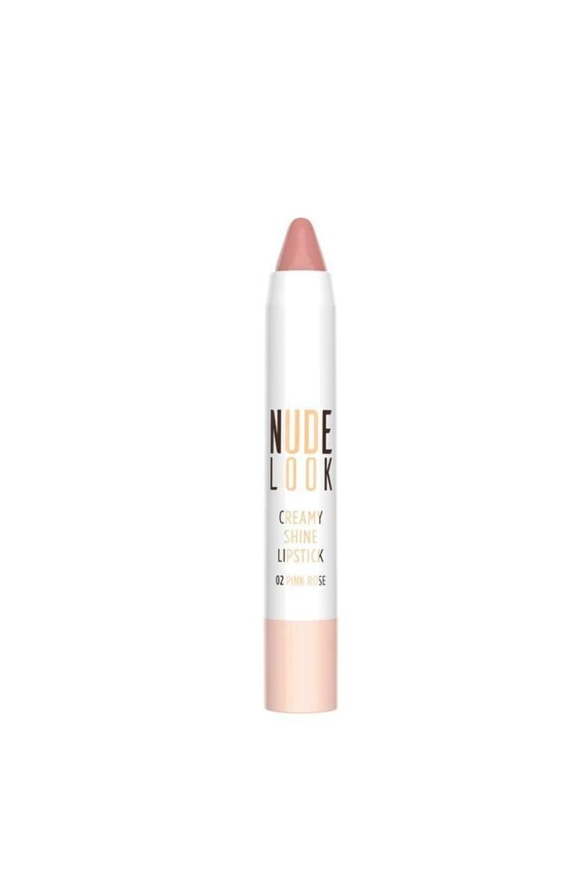 Kremsi Işıltılı Ruj - Nude Look Creamy Shine Lips No:02 Pink Rose