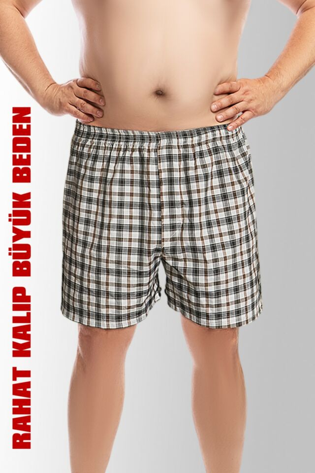 Large Size – Comfortable Fit Cotton Classic Men's Poplin Boxer