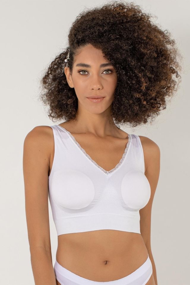 Thin Pad Seamless Gathering Bustier