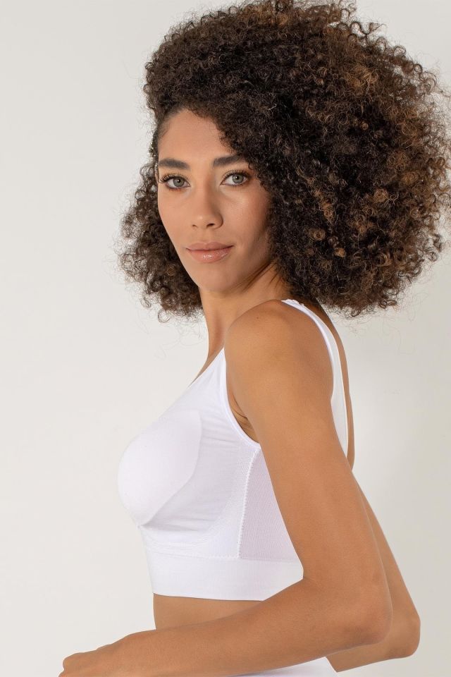 Thin Pad Seamless Gathering Bustier