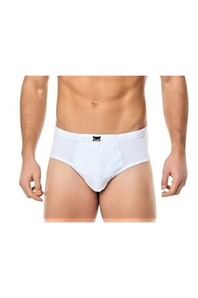 Erkek Beyaz Slip Külot 6 Lı Paket