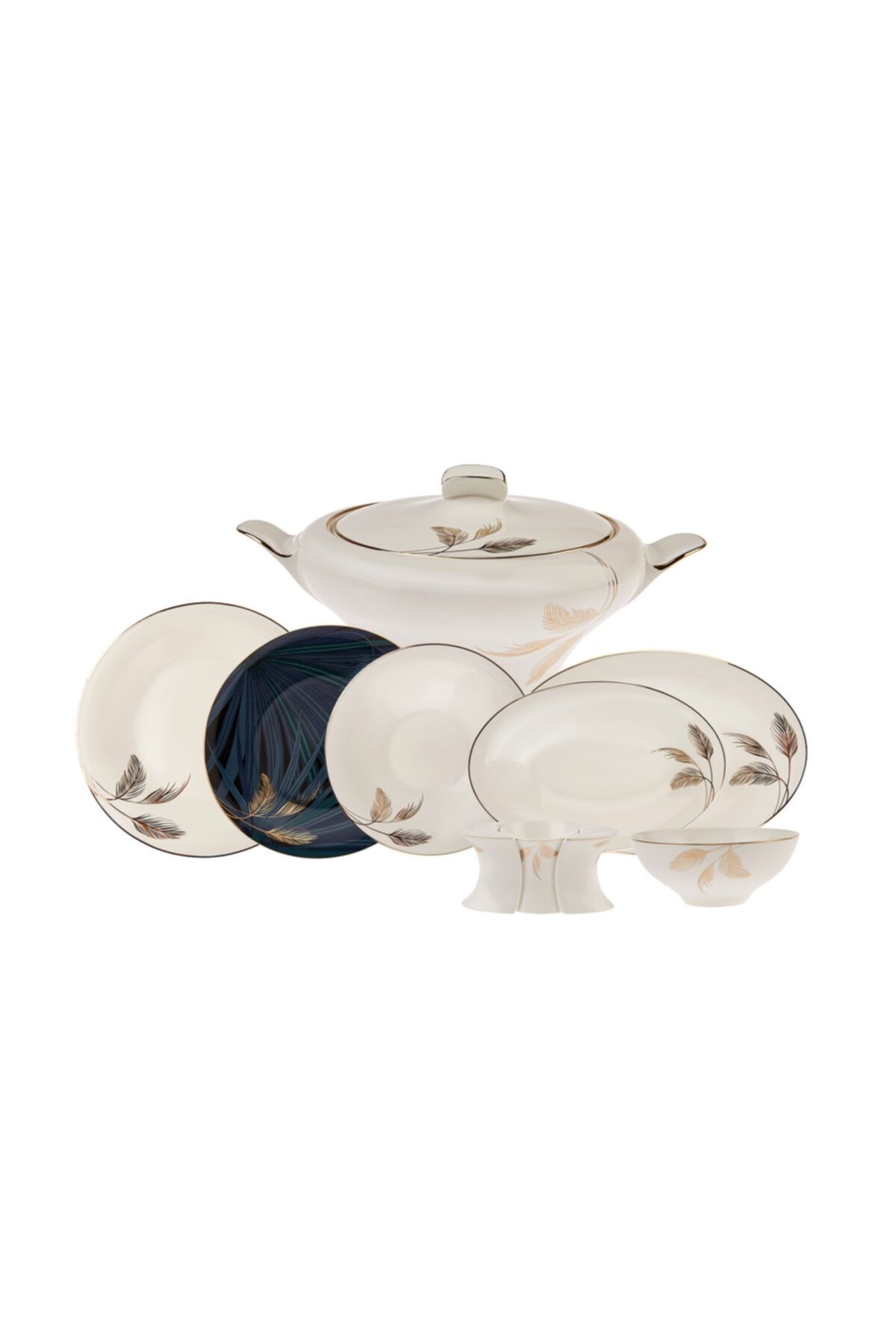 Karaca Home Fine Pearl Extra Selva 62 Parça 12 Kişilik Yemek Takımı