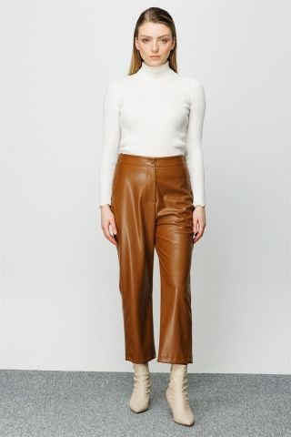 Ghisa Elastic Leather Trousers TABA