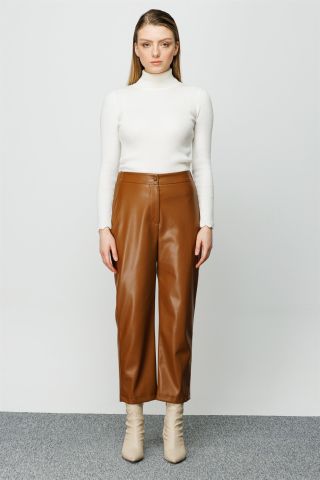 Ghisa Elastic Leather Trousers TABA