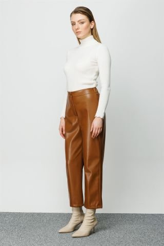 Ghisa Elastic Leather Trousers TABA