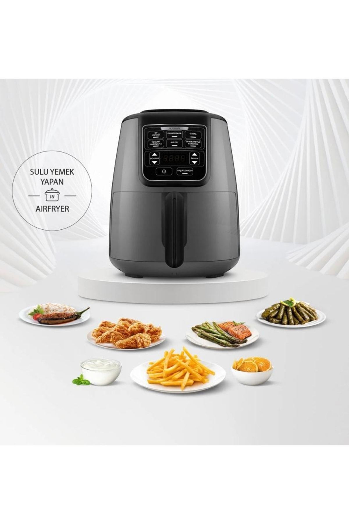 Air Pro Cook Xl 2 in 1 Airfryer Space Gray