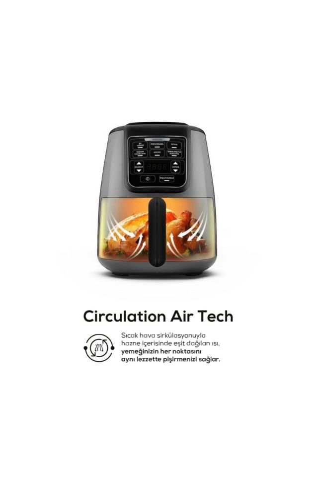 Air Pro Cook Xl 2 in 1 Airfryer Space Gray