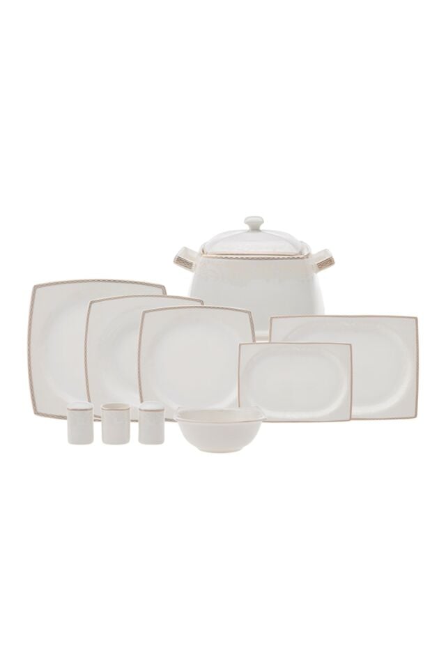 Karaca Home Raisa Cream 60 Parça 12 Kişilik Porselen Yemek Takımı