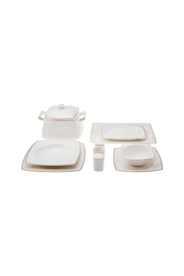 Karaca Home Raisa Cream 60 Parça 12 Kişilik Porselen Yemek Takımı